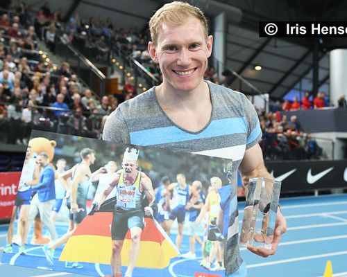 Arthur Abele als "Leichtathleten des Jahres" 2018 in Leipzig geehrt