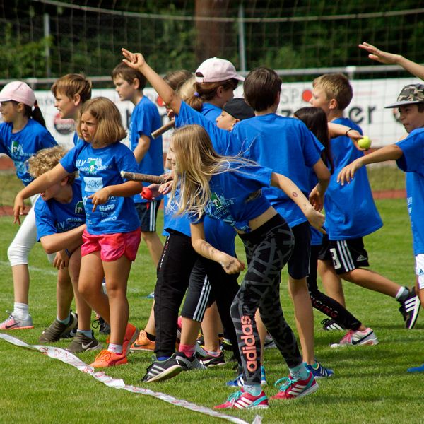 Kinderleichtathletik vor Ort am 28. Juni 2018 in Stuttgart-Degerloch